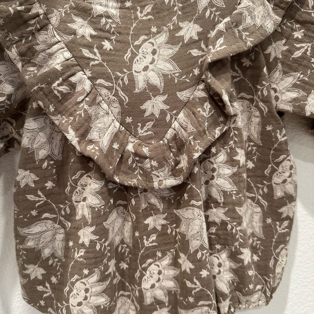 Rylee + Cru Winnie Romper Green Garden